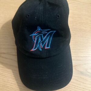 Miami Marlins Black Baseball Cap